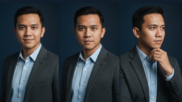 Hasil foto profesional menggunakan prompt Gemini AI