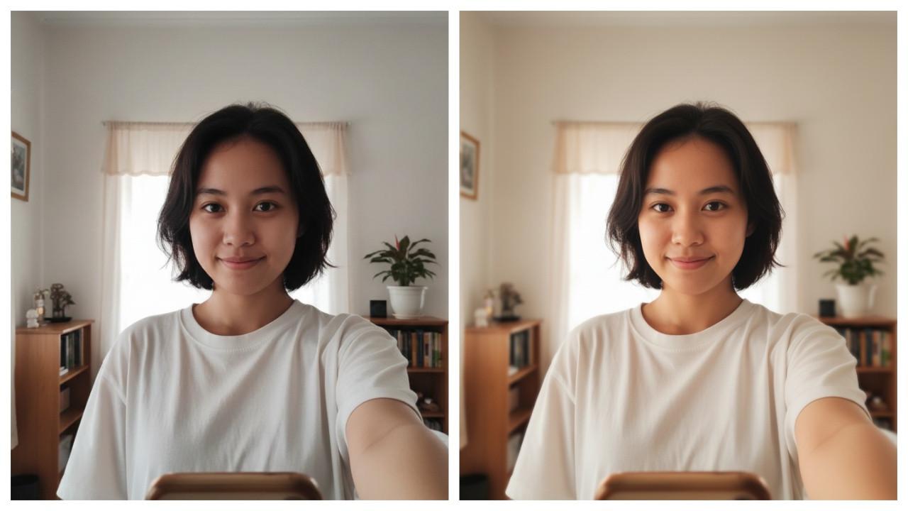 Interface Gemini AI untuk editing foto realistis